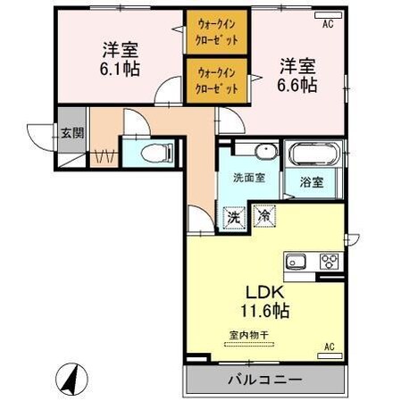 コンフォールの物件間取画像